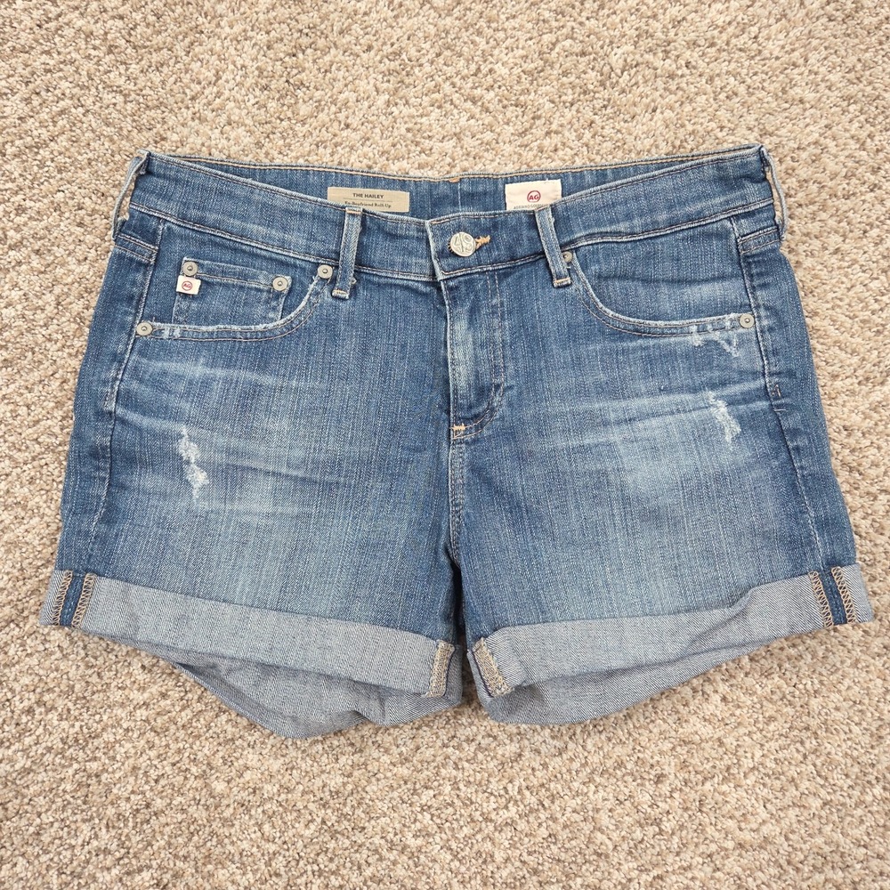 AG Adriano Goldschmied The Hailey Ex-Boyfriend Roll-Up Shorts Size 28 (31x3.5)